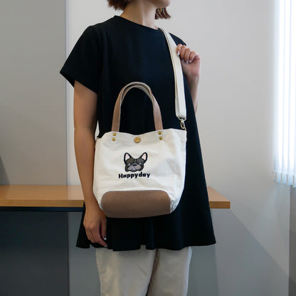 【NAME ORDER】FB FACE EMB 2WAY SHOULDER BAG/名入れオーダー