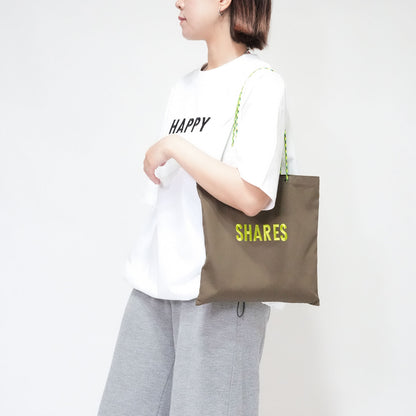 〈期間限定受注生産〉ネーム刺繍セミオーダー【PARACORD SQUARE TOTE BAG/ スクエアトートバッグ】