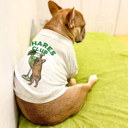 【期間限定！ 7/26 まで販売中】RUUU 描きおろし 〈 SHARES CLUB〉DOG T-SHIRTS/ 犬用 T シャツ