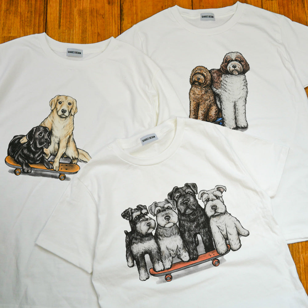 80s VINTAGE Golden Retriever＆Labrador Retriever Tee